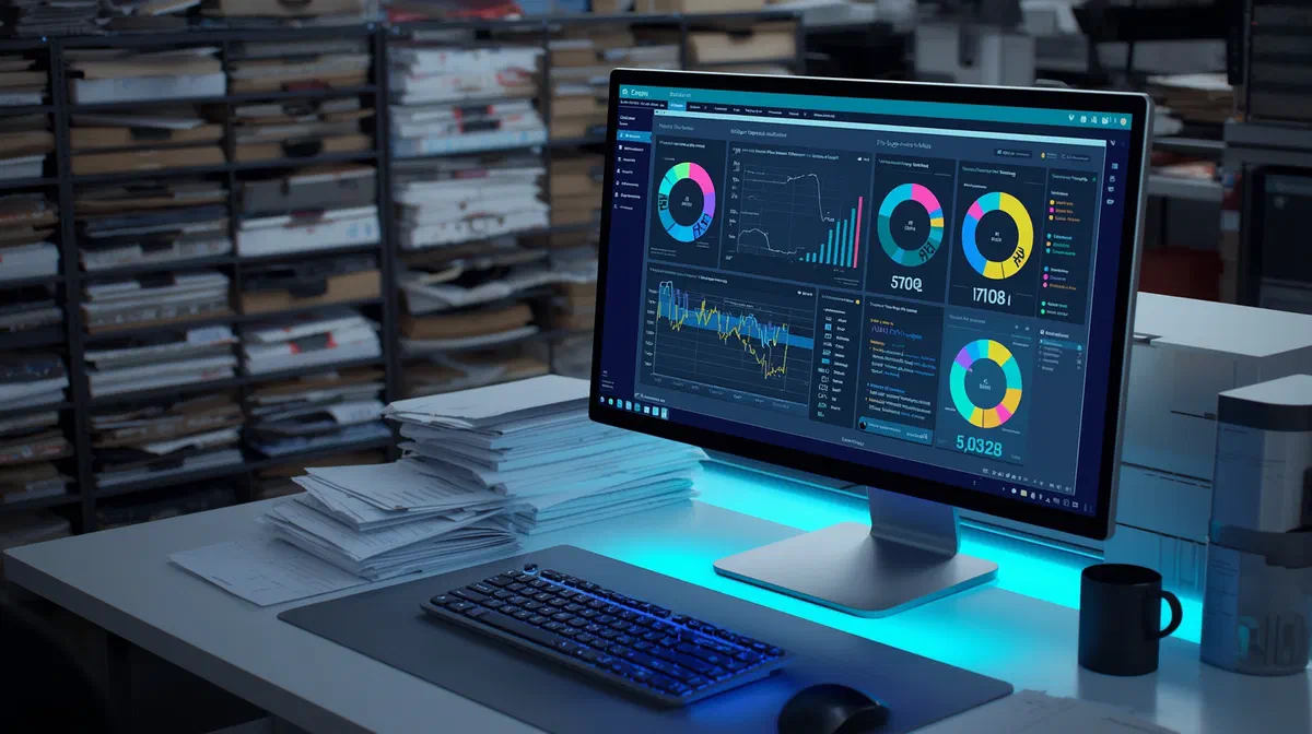 Workstation displaying presort reports